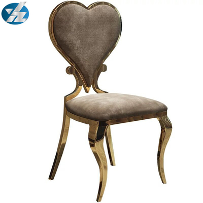 حدث كراسي طعام على شكل قلب حفل زفاف كرسي مأدبة فندق رويال 50X59X102