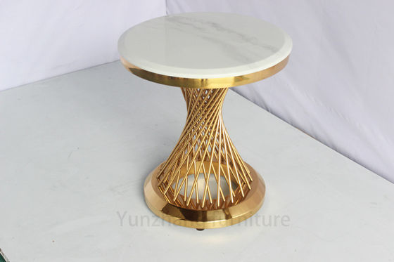 سعر جيد أنابيب الفولاذ الدوارة تصميم الخصر الصغير الطاولة الجانبية المستديرة الطاولة النهائية الانترنت
