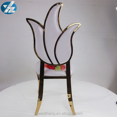 زهرة تصميم عالية الظهر كرسي الزفاف كرسي الأثاث الملكي 49X56X107cm