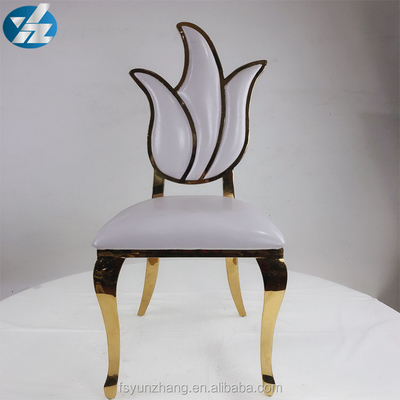 زهرة تصميم عالية الظهر كرسي الزفاف كرسي الأثاث الملكي 49X56X107cm