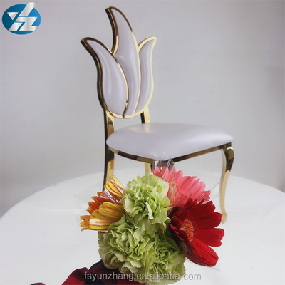 زهرة تصميم عالية الظهر كرسي الزفاف كرسي الأثاث الملكي 49X56X107cm