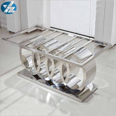 طاولات طعام فاخرة حديثة ثقيلة ذات قاعدة زجاجية سوداء طاولة طعام L200xW100xH75cm