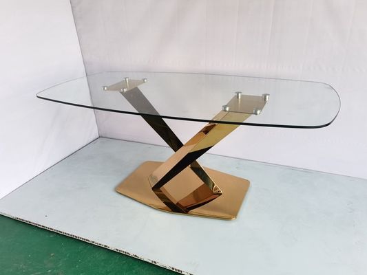 سعر جيد الزفاف المستوردة الذهبية القاعدة المعدنية المرآة الزجاجية طاولة طعام مع الكريستال الانترنت