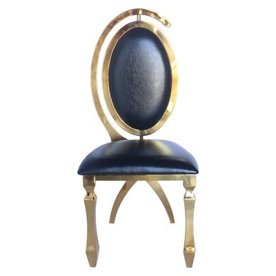 سعر جيد SS 201 Frame كرسي طعام مناسب بصريًا للولائم الانترنت