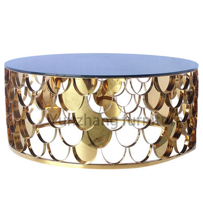 سعر جيد طاولة قهوة متطورة ، طاولة وسط قهوة بزجاج مرآة مقسّى الانترنت