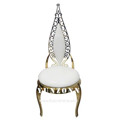 سعر جيد الذهب الفولاذ المقاوم للصدأ التجارية مأدبة الزفاف كرسي الجلود المخملية الانترنت