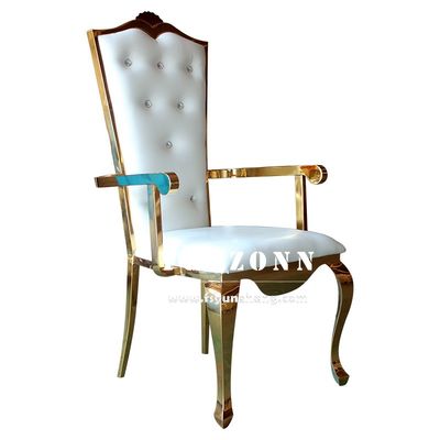 سعر جيد كرسي حفلات الزفاف الأنيق القوي ذو الإطار الذهبي للاستقبال والحدث الانترنت