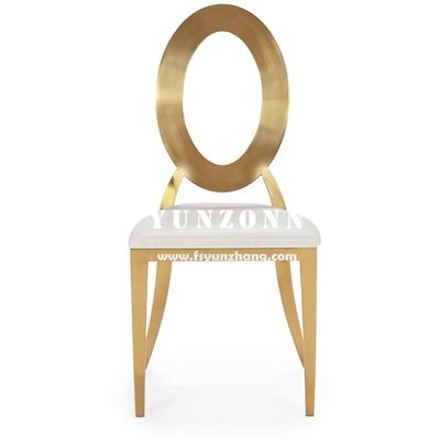 سعر جيد أثاث طعام ذهبية الفولاذ المقاوم للصدأ كرسي ضيفي التصميم الفندق حفل زفاف الحفل كرسي فولاذي الانترنت