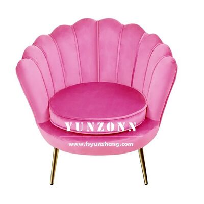 سعر جيد أريكة صدفية حديثة مع إطار من الفولاذ المقاوم للصدأ ومزيج من المخمل للفنادق وغرف المعيشة وغرف الطعام ومراكز التسوق الانترنت