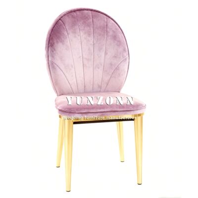 سعر جيد مصنع مباشر أثاث زفاف فاخر فندق مطعم معدني ذهبية من الفولاذ الساقين كرسي طعام الانترنت