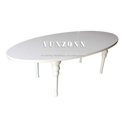 سعر جيد بيع بالجملة سعر المصنع Mdf طاولة من الفولاذ المقاوم للصدأ ساق فندق حفلة أثاث حفل زفاف طاولة تزيين الانترنت