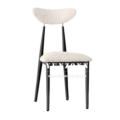 سعر جيد كرسي طعام داخلي جلدي باللون الأبيض الكريمي على الطراز الفرنسي الحديث لحفلات الزفاف والفنادق والمقاهي والمطاعم الانترنت