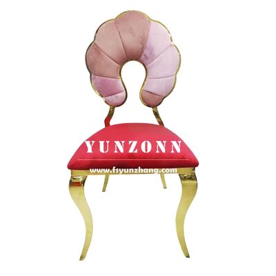 سعر جيد كراسي حفلات خلفية بتصميم عباد الشمس الجديد للديكور، كراسي فريدة من الفولاذ المقاوم للصدأ للإيجار الانترنت