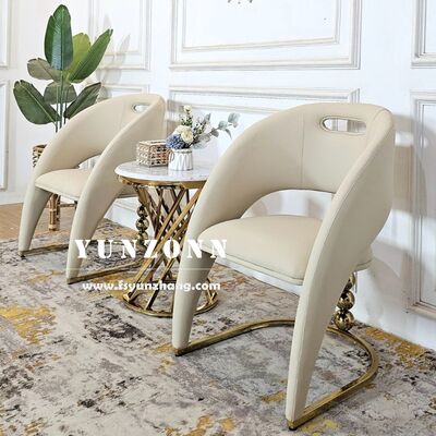 سعر جيد كرسيه طعام فخمه فاخرة عالية الجودة كرسي غرفة طعام من الفولاذ المقاوم للصدأ الانترنت