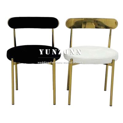 سعر جيد كرسي طعام دائري ذهبي من الفولاذ المقاوم للصدأ عالي الجودة مستعمل في حفلات الزفاف للإيجار الانترنت