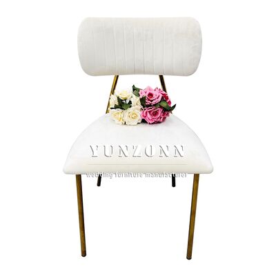 سعر جيد كرسي طعام فاخر بأرجل معدنية ذهبية وظهر ناعم مبطن بقماش مخملي للفنادق والمقاهي وحفلات الزفاف والاستخدام الخارجي الانترنت