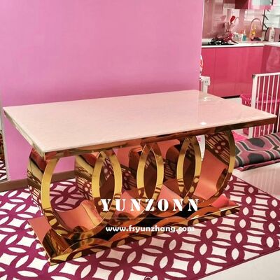 سعر جيد طاولة طعام إيطالية حديثة من طراز أودي الفاخرة مع طاولة رخامية قديمة من الفولاذ والمعدن للاستخدام في المطبخ والفندق وغرفة طعام المنزل الانترنت