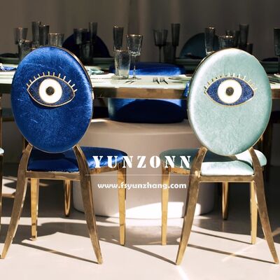 سعر جيد كرسي طعام حديث من الفولاذ المقاوم للصدأ باللون الذهبي واشنطن متعدد الألوان لحفلات الفنادق وحفلات الزفاف وغرف النوم الانترنت