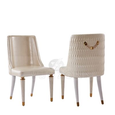 سعر جيد بيع ساخن كرسي طعام جلد حديث للاستخدام الداخلي والخارجي مع دعامات ذراع الفولاذ المقاوم للصدأ للفنادق وغرف المعيشة الانترنت