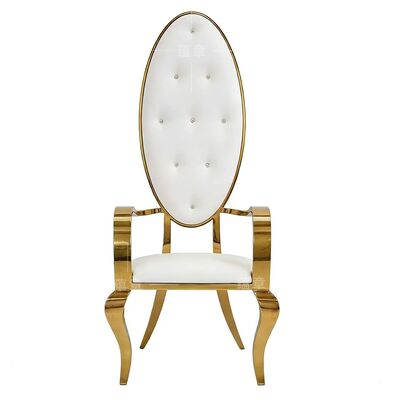 سعر جيد الجلد الفاخر من الفولاذ المقاوم للصدأ متين في الهواء الطلق الحديث القاعة العشاء العروسية الزفاف الفيلا كرسي للحفلات طعام الفندق الانترنت